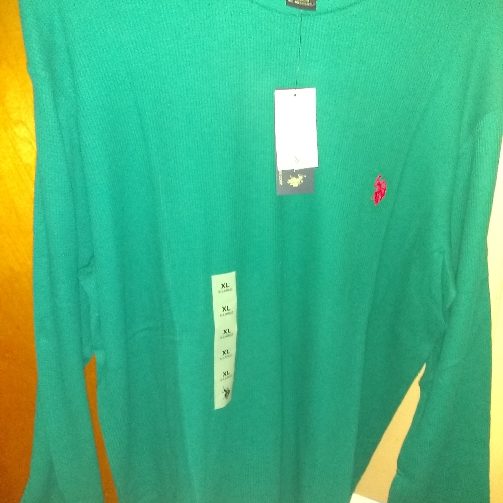 Uspa long sleeve fleece shirt mens xl